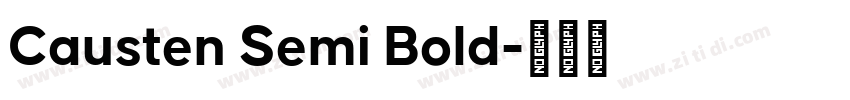 Causten Semi Bold字体转换